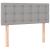 Pat box spring cu saltea, gri deschis, 90x190 cm, textil GartenMobel Dekor