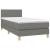Pat box spring cu saltea, gri închis, 90x190 cm, textil GartenMobel Dekor