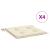 Perne scaune de grădină 4 buc. crem 50x50x3 cm țesătură Oxford GartenMobel Dekor