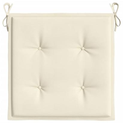 Perne scaune de grădină 4 buc. crem 50x50x3 cm țesătură Oxford GartenMobel Dekor