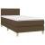 Pat box spring cu saltea, maro închis, 90x200 cm, textil GartenMobel Dekor