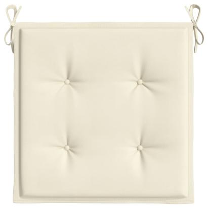 Perne scaune de grădină 6 buc. crem 50x50x3 cm țesătură Oxford GartenMobel Dekor