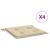 Perne scaune de grădină 4 buc. bej 50x50x3 cm țesătură Oxford GartenMobel Dekor