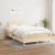 Pat box spring cu saltea, crem, 120x200 cm, textil GartenMobel Dekor