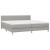 Pat box spring cu saltea, gri deschis, 200x200 cm, textil GartenMobel Dekor