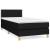 Pat box spring cu saltea, negru, 80x200 cm, textil GartenMobel Dekor