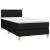 Pat box spring cu saltea, negru, 80x200 cm, textil GartenMobel Dekor
