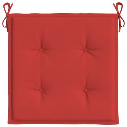 Perne scaune de grădină 4 buc. roșu 50x50x3 cm țesătură Oxford GartenMobel Dekor