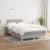 Pat box spring cu saltea, gri deschis, 120x200 cm, textil GartenMobel Dekor