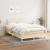 Pat box spring cu saltea, crem, 120x200 cm, textil GartenMobel Dekor