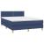 Pat box spring cu saltea, albastru, 140x200 cm, textil GartenMobel Dekor