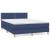 Pat box spring cu saltea, albastru, 140x200 cm, textil GartenMobel Dekor