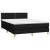 Pat box spring cu saltea, negru, 140x200 cm, textil GartenMobel Dekor
