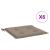Perne scaune grădină 6 buc. gri taupe 50x50x3cm țesătură Oxford GartenMobel Dekor