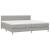 Pat box spring cu saltea, gri deschis, 200x200 cm, textil GartenMobel Dekor