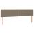 Pat box spring cu saltea, gri taupe, 200x200 cm, textil GartenMobel Dekor