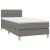 Pat box spring cu saltea, gri închis, 90x190 cm, textil GartenMobel Dekor