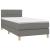 Pat box spring cu saltea, gri închis, 90x200 cm, textil GartenMobel Dekor