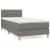 Pat box spring cu saltea, gri închis, 90x200 cm, textil GartenMobel Dekor