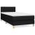 Pat box spring cu saltea, negru, 90x200 cm, textil GartenMobel Dekor