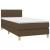 Pat box spring cu saltea, maro închis, 90x200 cm, textil GartenMobel Dekor