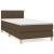Pat box spring cu saltea, maro închis, 90x200 cm, textil GartenMobel Dekor
