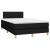Pat box spring cu saltea, negru, 120x200 cm, textil GartenMobel Dekor