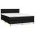 Pat box spring cu saltea, negru, 140x190 cm, textil GartenMobel Dekor