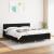 Pat box spring cu saltea, negru, 160x200 cm, textil GartenMobel Dekor