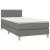 Pat box spring cu saltea, gri închis, 90x190 cm, textil GartenMobel Dekor