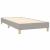 Pat box spring cu saltea, gri deschis, 100x200 cm, textil GartenMobel Dekor