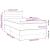 Pat box spring cu saltea, gri închis, 100x200 cm, textil GartenMobel Dekor