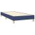 Pat box spring cu saltea, albastru, 100x200 cm, textil GartenMobel Dekor