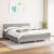 Pat continental cu saltea, gri deschis, 160x200 cm, textil GartenMobel Dekor