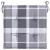 Perne de scaun, carouri gri, 4 buc., 50x50x3 cm, textil Oxford GartenMobel Dekor