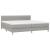 Pat box spring cu saltea, gri deschis, 200x200 cm, textil GartenMobel Dekor