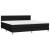 Pat box spring cu saltea, negru, 200x200 cm, textil GartenMobel Dekor