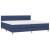 Pat box spring cu saltea, albastru, 200x200 cm, textil GartenMobel Dekor
