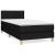 Pat box spring cu saltea, negru, 90x200 cm, textil GartenMobel Dekor