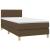 Pat box spring cu saltea, maro închis, 90x200 cm, textil GartenMobel Dekor