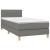 Pat box spring cu saltea, gri închis, 100x200 cm, textil GartenMobel Dekor