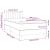 Pat box spring cu saltea, albastru, 100x200 cm, textil GartenMobel Dekor