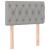 Pat continental cu saltea, gri deschis, 80x200 cm, textil GartenMobel Dekor