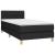 Pat box spring cu saltea, negru, 80x200 cm, textil GartenMobel Dekor