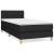 Pat box spring cu saltea, negru, 90x190 cm, textil GartenMobel Dekor