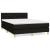 Pat box spring cu saltea, negru, 140x190 cm, textil GartenMobel Dekor