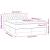 Pat box spring cu saltea, negru, 140x200 cm, textil GartenMobel Dekor