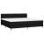 Pat box spring cu saltea, negru, 200x200 cm, textil GartenMobel Dekor