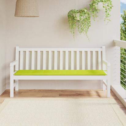 Pernă de bancă de grădină, verde, 180x50x3 cm, textil oxford GartenMobel Dekor