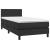 Pat box spring cu saltea, negru, 100x200 cm, piele ecologică GartenMobel Dekor